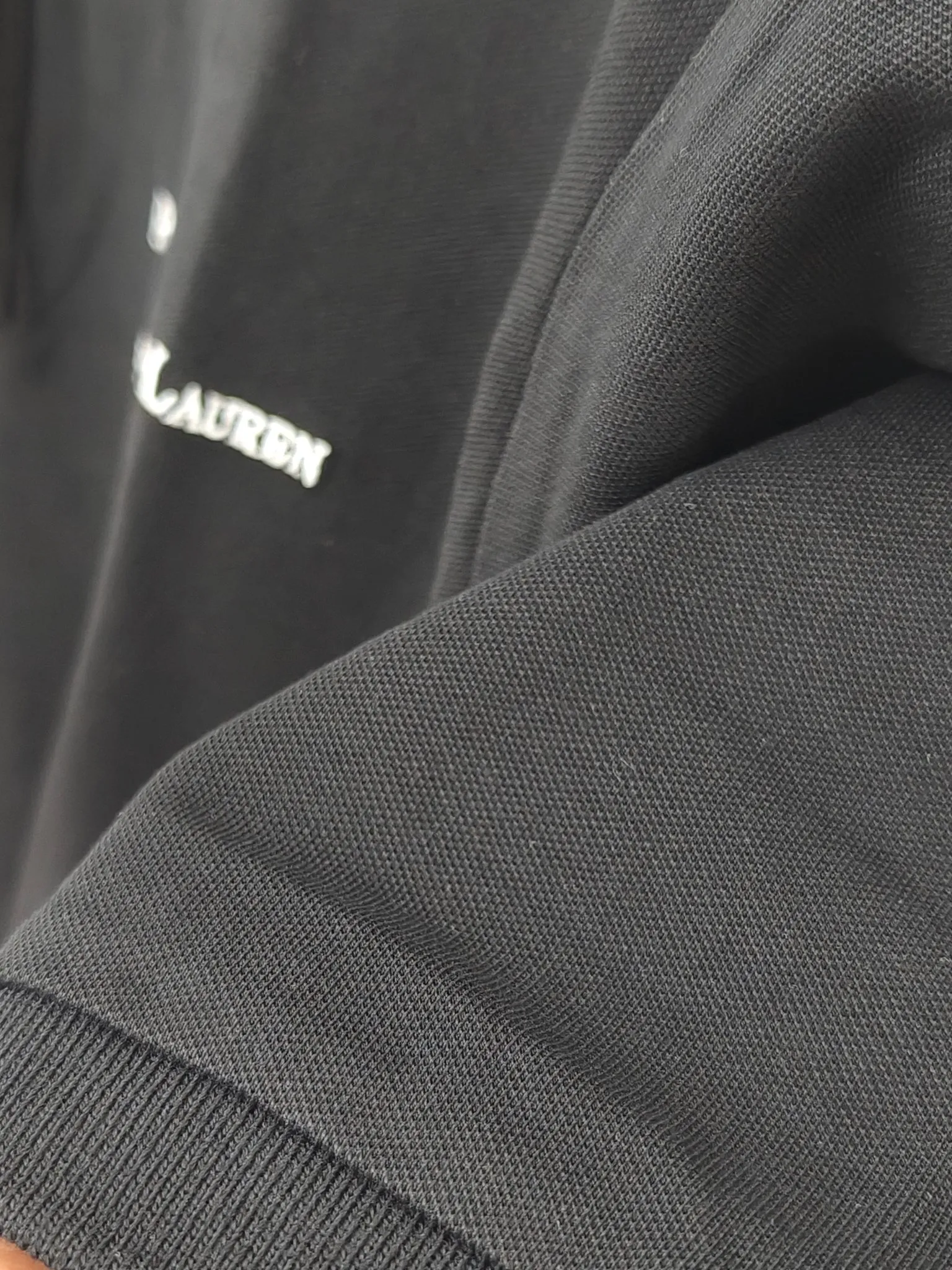 P190 Real shot quality high version of Ralph Lauren RL pony classic embroidered polo shirt short-sleeved high-end quality complete with three labels, comfortable and breathable, classic and simple, exquisite and fashionable, details showing high-end quality Color: black white navy blue Size: M-XXL